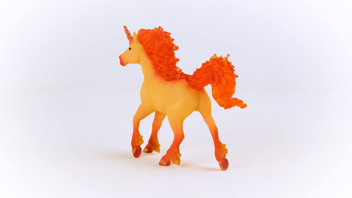 Schleich Bayala New 2023, Unicorn Toys For Girls And Boys, Elementa Fire Unicorn Stallion Toy Figurine, Ages 5+