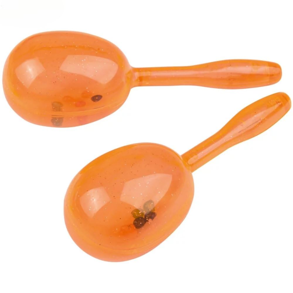 Rhode Island Novelty 5 Inch Glitter Maracas, 12 Sets per Order