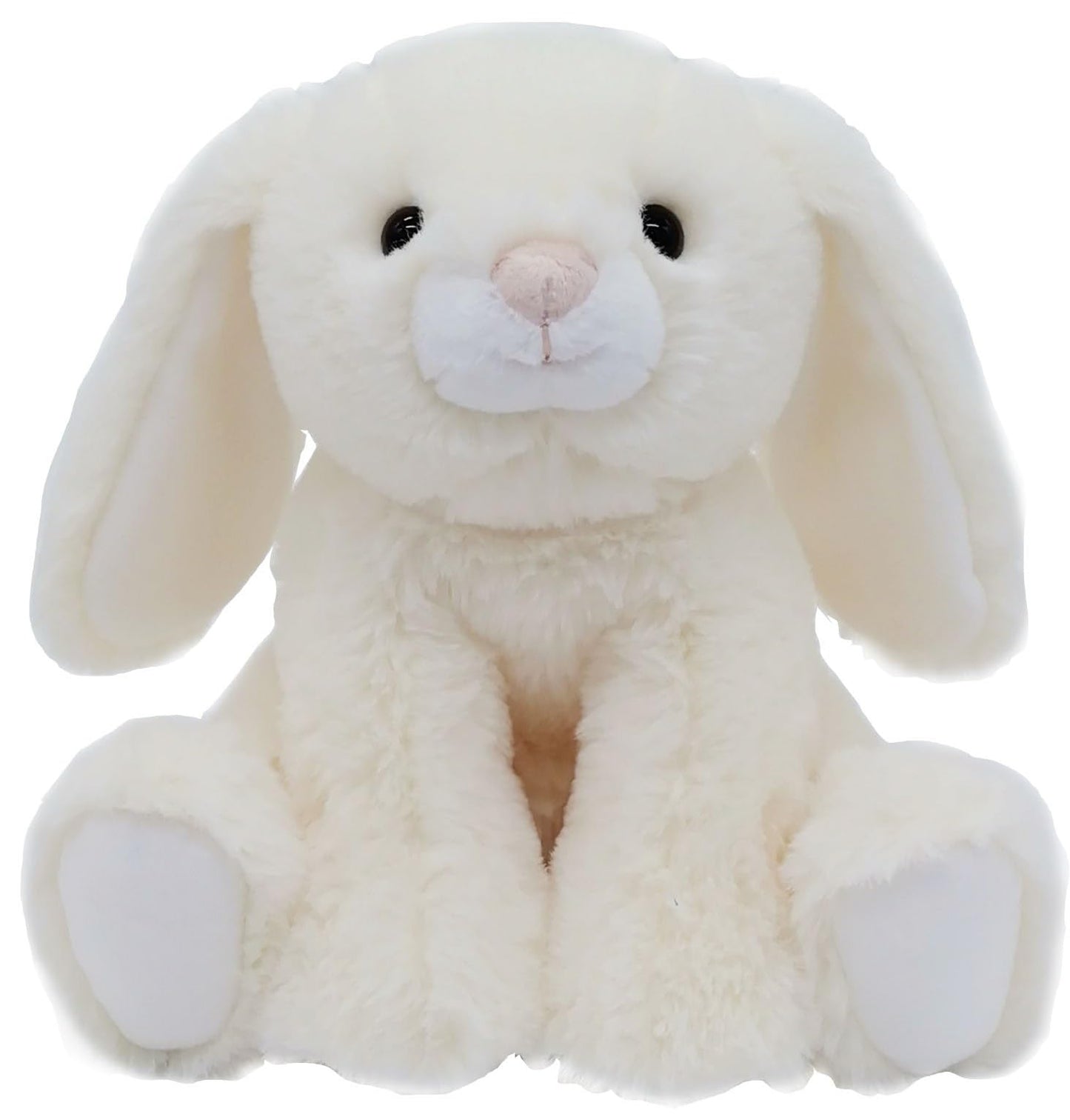 Mikee Fluffie Easter Bunny Stuffed Animals With Clothes & Bow Tie,Safe Material Soft Washable Stuffed Bunny,Cute Plush Toy Rabbi