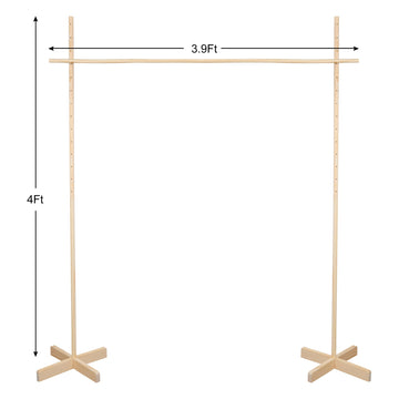 Gothink Wooden Limbo Game For Kids Adults, 4.7Ft Tall Limbo Pole How Low Can You Go Outdoor Game Set Great For Luau, Cookout, Po