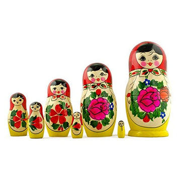 Bestpysanky Set Of 7 Wooden Dolls Nesting Dolls 7 Inches