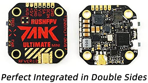 SoloGood Rush Tank FPV Transmitter 5.8GHz 48CH Mini PIT/25/200/500/800mW VTX Video Transmitter 20x20mm External-Audio MMCX Elbow