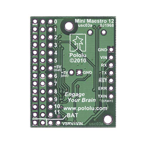 Mini Maestro 12-Channel Usb Servo Controller