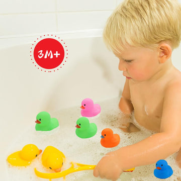 50 Pcs Multicolor Mini Rubber Ducks Baby Bath Toy ,Children Squeak And Float Colored Small Ducks In Bulk Toddlers Shower Duck De