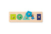 Lovevery Friends of All Shapes Puzzle - Montessori Toddler Toy, Wood, Ages 16 Months+, Model 9191011-01-00-00