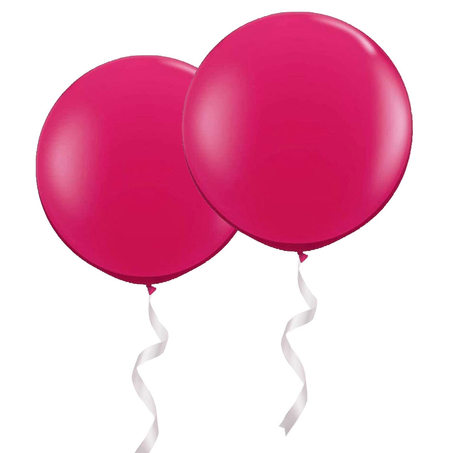Oupking 36 Inch Magenta Balloons Big Round Latex Balloon Giant Thick Hot Pink Balloons For Party Decorations Pack Of 10