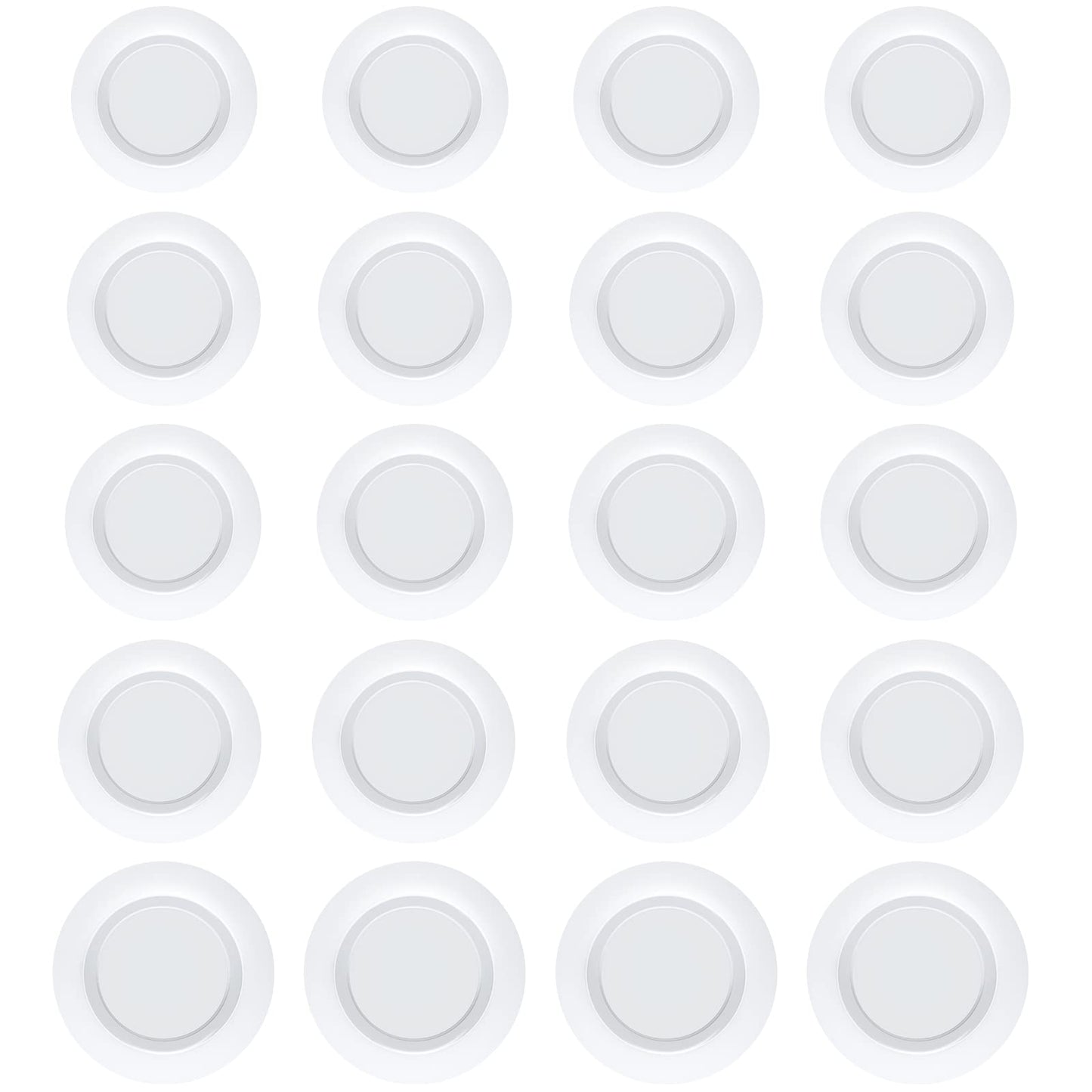 Boao 20 Pieces Piggy Bank Stopper Replacement Piggy Bank Plugs Bulk Rubber Saving Box Stopper(5 Sizes,White)