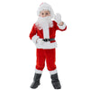 Udyr Santa Claus Costume Suit For Kids Boy Children Deluxe Flannel Santa Outfit 9Pcs (Small)