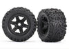 Traxxas 8672 Wheels with Talon Ext Tires, 3.8'', Black