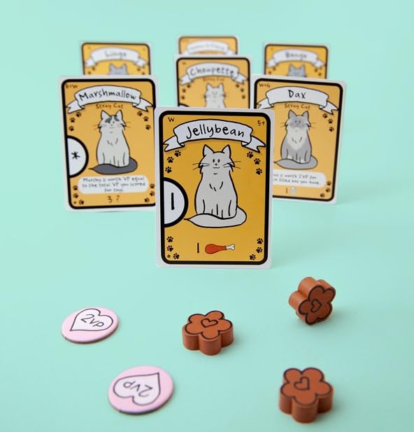 AEG Cat Lady Board Game - Family Card Drafting Game for 2-4 Players, Ages 10+, Easy to Learn, Paper, Model ALD05885