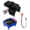 Daisyfang VXL-3s ESC Cooling Fan Set - Dual Fans for 1/10 Traxxas Models - Black Aluminum