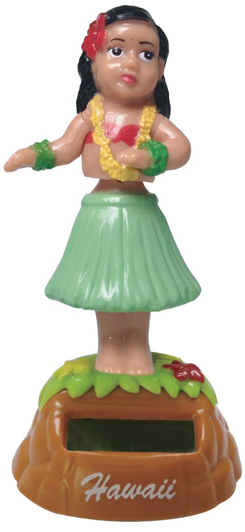 Kc Hawaii Hula Dancing Solar Dashboard Doll 4.25'