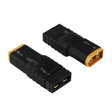 OliYin 3pcs Compatible with TRX Female to XT60 Male Connector Adapter for Zippy Revo Slash(Pack of 3)