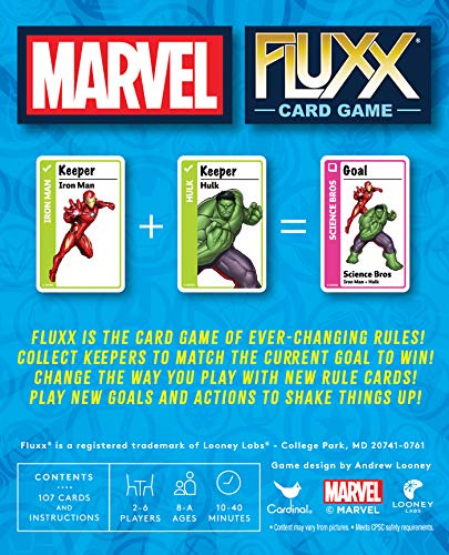Looney Labs Marvel Fluxx Specialty Edition Card Game