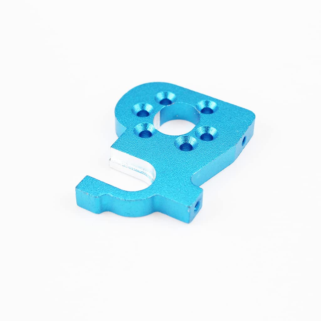 KingVal Replacement Metal Motor Mount Base with Motor Pinion Gear RC Parts Compatible with WLtoys 144010 124016 124017 RC Car
