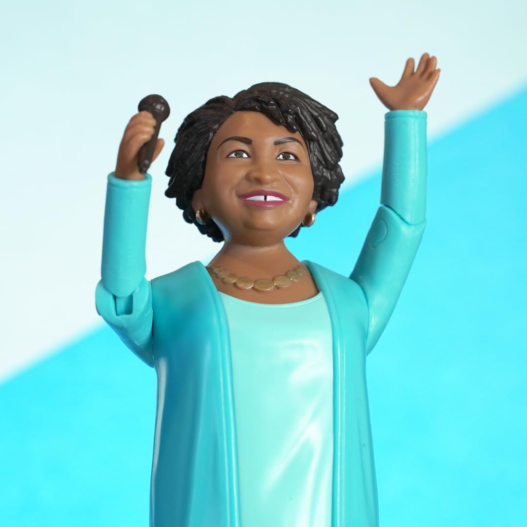 Fctry Stacey Abrams Real Life Political Action Figure: Collectible, Novelty, Stocking Stuffer Holiday Idea For Adults, Cute Desk Accessories For Home & Office