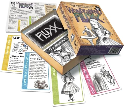 Wonderland Fluxx Card Game - Topsy-Turvy Wonderland Adventure