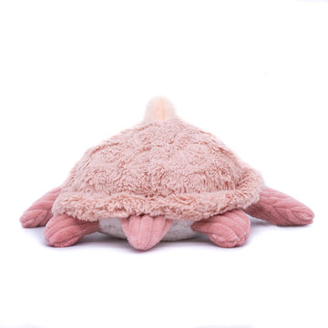 LES D GLINGOS PTIPOTOS by SAUVENOU Turtle Mum/Baby Blue - Soft Baby Soft Toy - Newborn Gift Idea - 29 cm, Pink