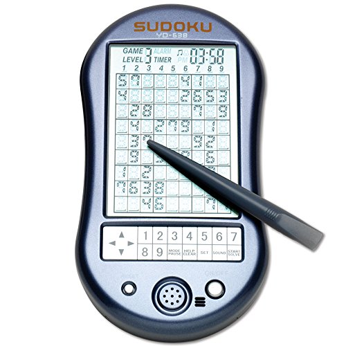 Bits And Pieces - Deluxe Sudoku Handheld Game - Electronic Pocket Size Sudoku Game, Led Screen, Great Gift - Measures 2-3/4' Wide X 4-3/4' Long X 3/4' Deep