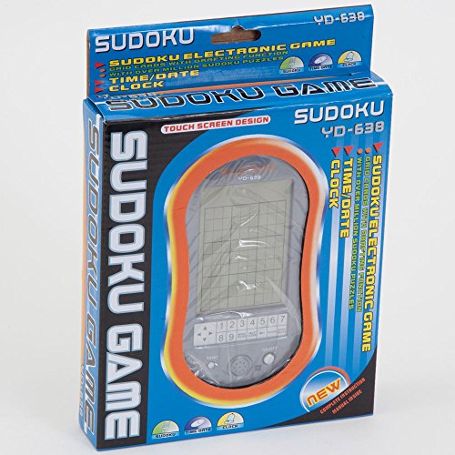 Bits And Pieces - Deluxe Sudoku Handheld Game - Electronic Pocket Size Sudoku Game, Led Screen, Great Gift - Measures 2-3/4' Wide X 4-3/4' Long X 3/4' Deep
