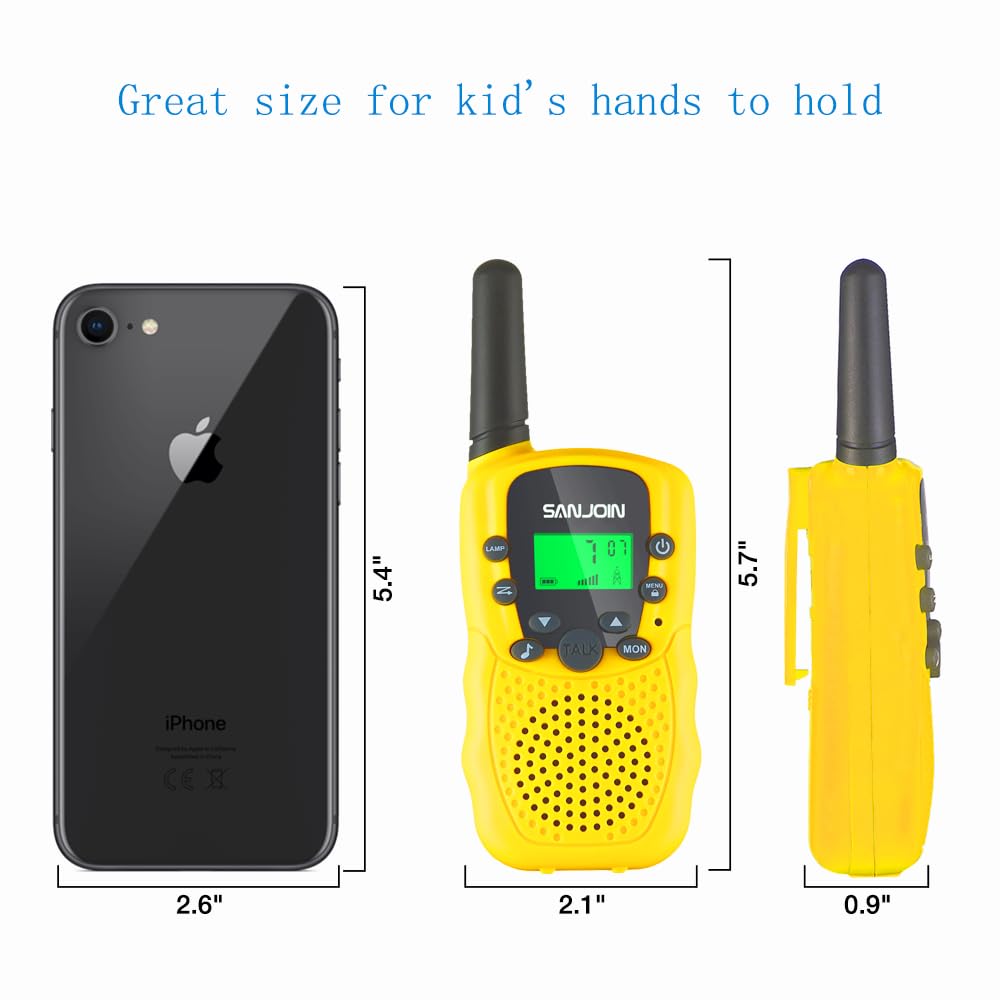Walkie Talkies for Kids Toys for Boys Girls 4-6, 3 Miles Range Walkie Talkie to Camping, Outdoor 4 Year Old Girl Birthday Gifts