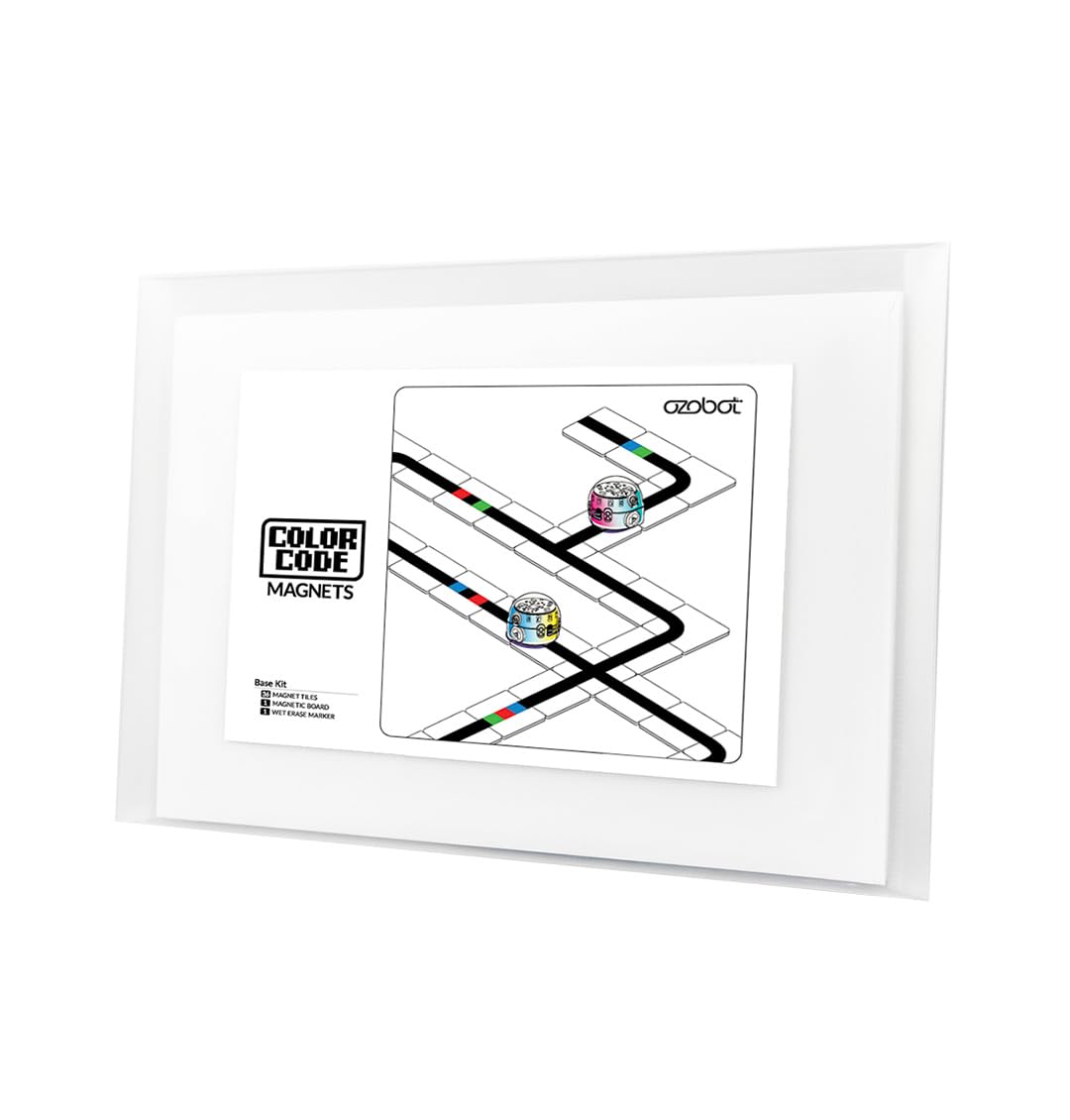 Ozobot Color Code Magnets Base Kit: Interactive Coding Learning Tool for Kids Ages 5+, Enhances Logic & Problem-Solving Skills,