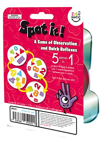 Asmodee Spot It! 1,2,3 - Educational Card Game for Preschoolers, Learning Numbers and Shapes, Fun Matching Game for Kids, Ages 3