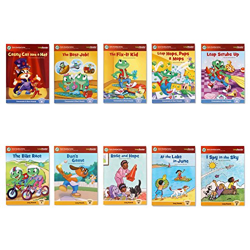LeapFrog LeapReader System Learn-to-Read Mega Pack - 10 Books, Pink, Educational Reading Tool for Kids