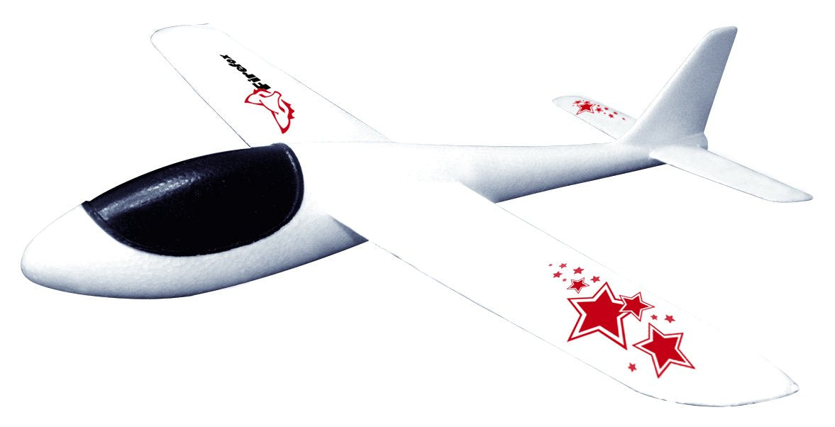 Firefox Hand Glider - 22.75'' Wingspan, Epo Foam, Glides 75 Feet, Durable And Flexible, Perfect For Backyard And Parks