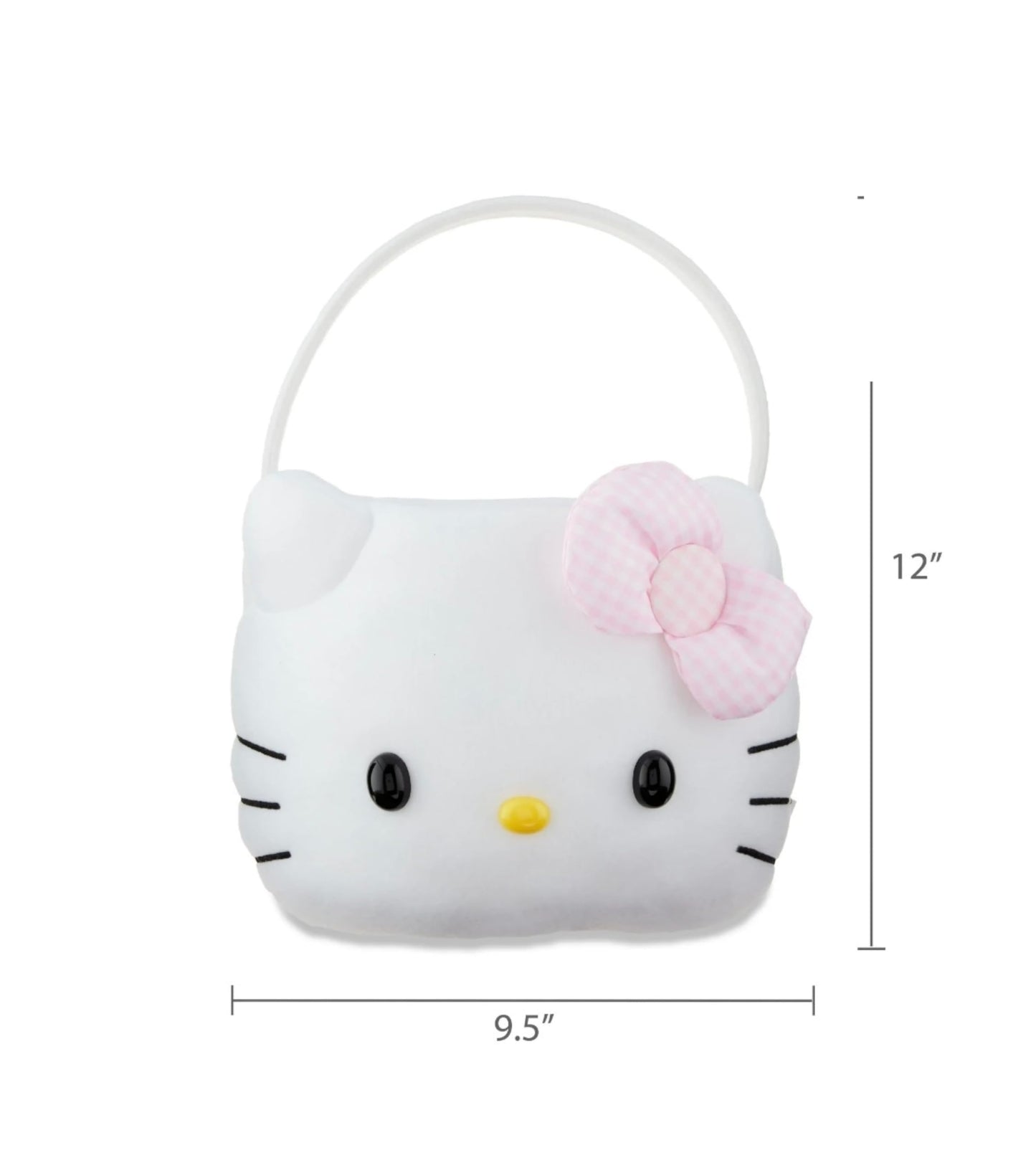 Megatoys Hello Kitty Plush Easter Basket, White