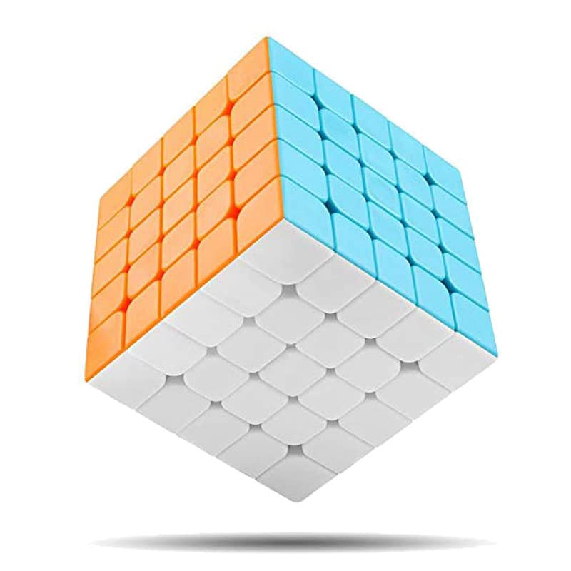 Jo Baby Cube Combo Set of 3X3, 5X5, Silver Mirror High Speed Stickerless Magic Cube Puzzle (CUBE-35S)