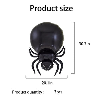 Hadckja Spider Balloons Halloween Balloons Spider Foil Balloons For Spider-Themed Party Birthday Party Supplies Decorations Hall