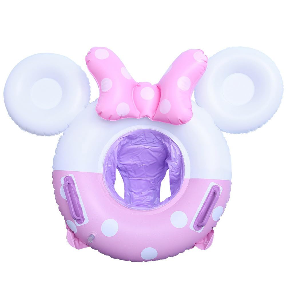 Baby Swimming Float Swim Ring Cute Floaties With Seat And Handle Pool Floats Toys Fun Water Raft Lounge Party Supplies For Infant Toddler Kids Children Age 1-4 Years