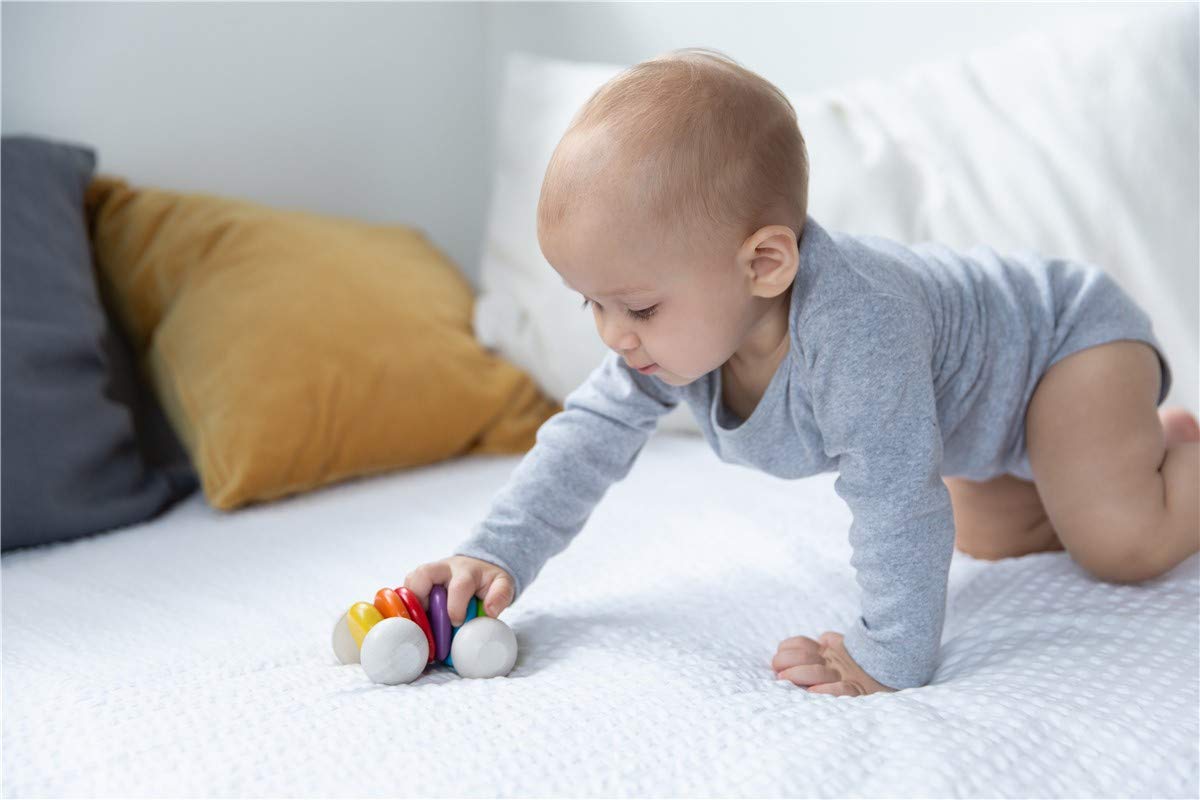 Plantoys Preschool Push And Pull Car (5254) | Pastel Color Collection |Sustainably Made From Rubberwood And Non-Toxic Paints And Dyes