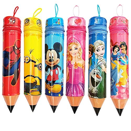 KIVYA Polyester Birthday Return Gifts For Kids Party In Bulk Pencil Shape Pouches Stationary Cases For Children Gift For Girls/B