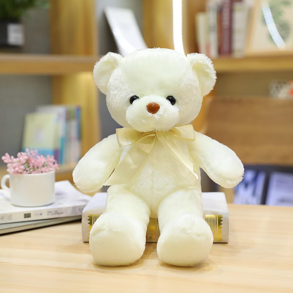 Wgxzyq Teddy Bear Stuffed Animal, 12 Inch Soft Cuddly Stuffed Plush Bear, Gifts For Kids Baby Toddlers On Baby Shower, Valentine