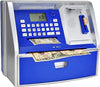 Like Talking ATM Savings Bank - Digital Piggy Bank for Kids, Blue/Silver, Model G972E, Plastic Money Coin Machine