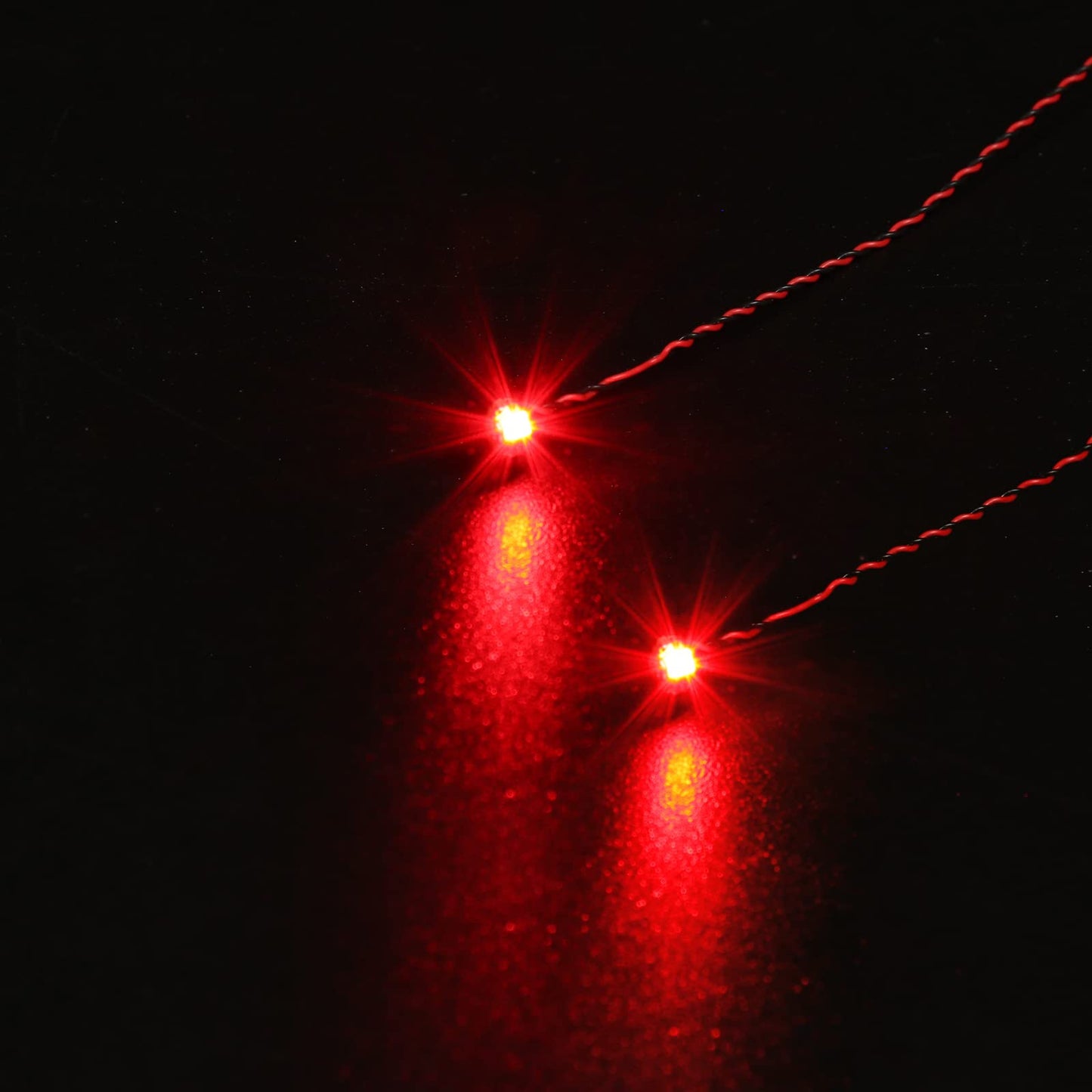Light Up Your Bricks- 2 Pieces X Red Flashing Light 15 cm, USB Powered, Compatible with Legos, DIY Lighting