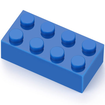 Feleph Basic Parts 320 Pieces 2X4 Blue Bricks Building Creative Play Blocks Set Toy Classic Accessories Combine With Major Brick Brands (Blue)
