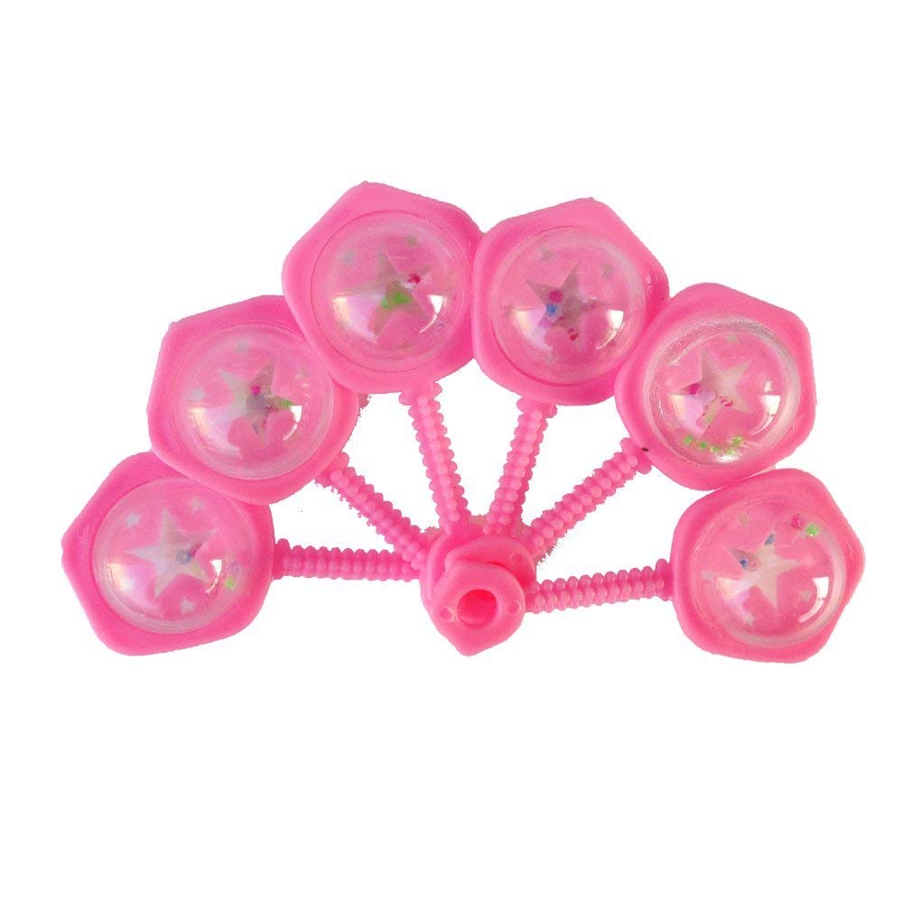 Adorable Pink Baby Rattles (6Cm) 6 Count - Party Favors For Baby Showers & Celebrations