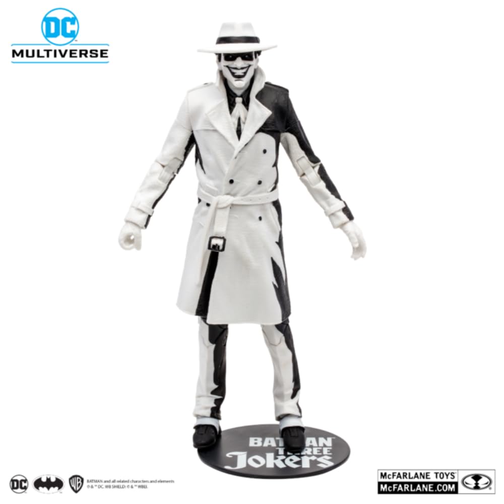 Mcfarlane Toys Dc Multiverse The Joker Designed By Jason Fabok Sketch Edition Gold Label 7In Action Figure With Ultra Articulation, Exclusive Designer Box, Collectible Art Card