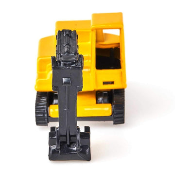 Siku 0801, Excavator, Metal/Plastic, Yellow/Black, Movable Excavator Arm, Rotating Cabin