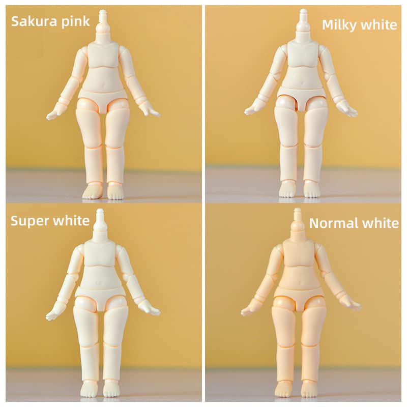 Xidondon 10Cm Doll Body 1/12 Ymy Pvc Body For Gsc,Sto,1/12 Bjd Doll Head Movable Spherical Joint Dolls Action Figure Girls Boys