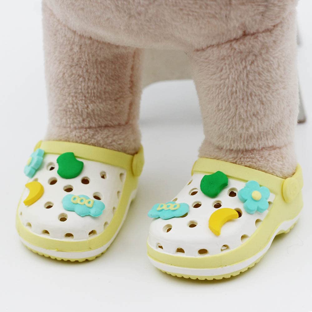 Niannyyhouse 20Cm Plush Doll Hole Shoes Length 5.5Cm 8In Doll Slippers Beach Shoes Dress Up (A-2)