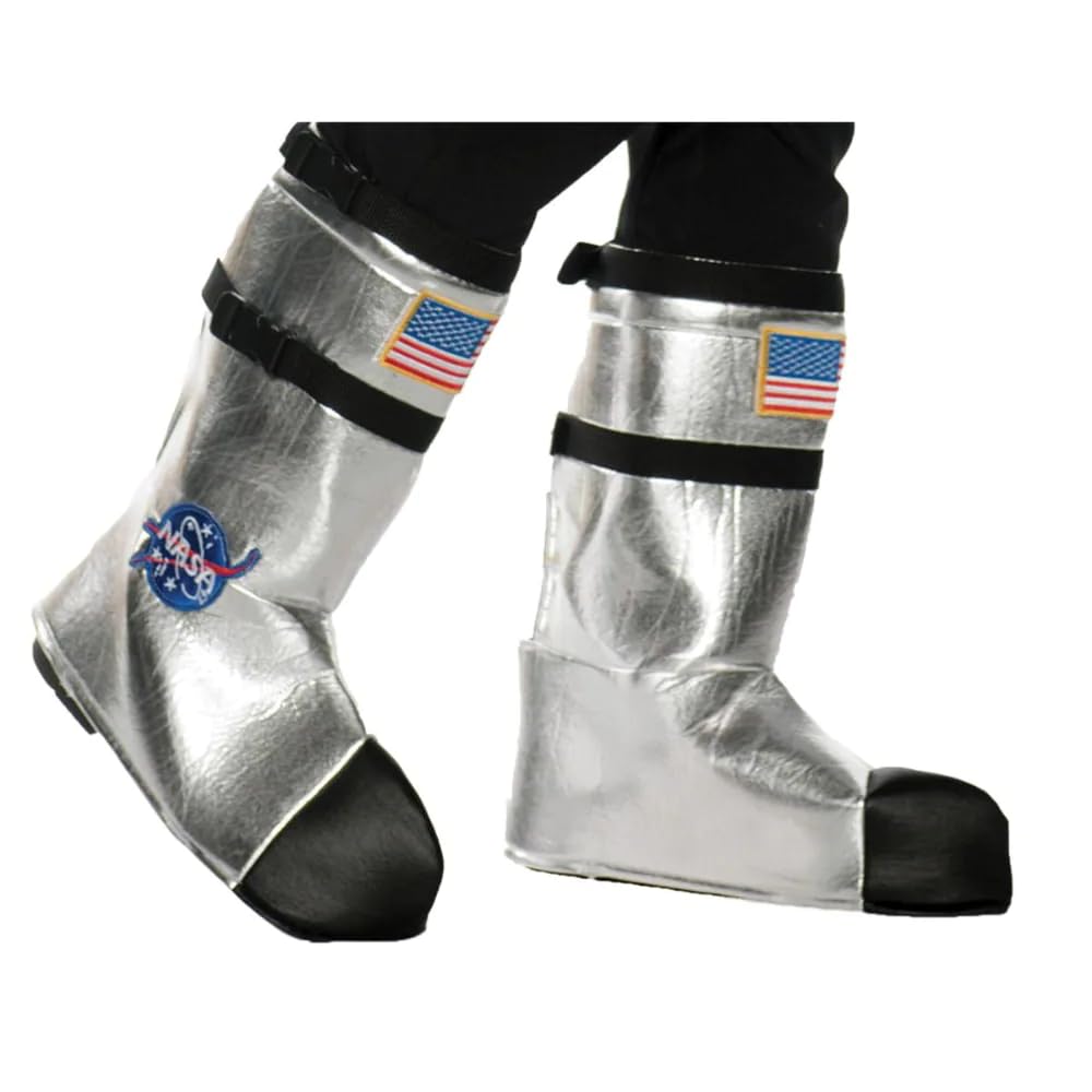 Underwraps Kid'S Children'S Astronaut Boot Top Covers Costume - White Childrens Costume, White, One Size