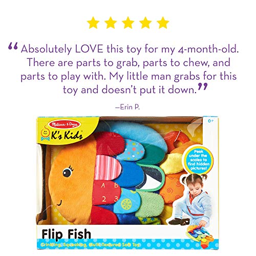 Melissa & Doug Flip Fish Soft Baby Toy