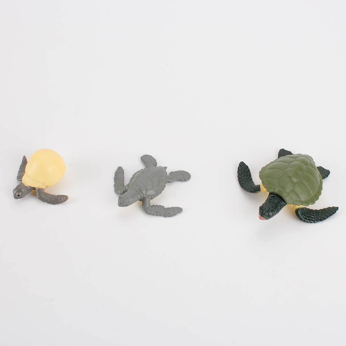 4 Pcs Sea Turtle Ocean Marine Animal Growth Life Cycle Model Figure Classroom Accessories Party Supplies Cake Toppers Learning C