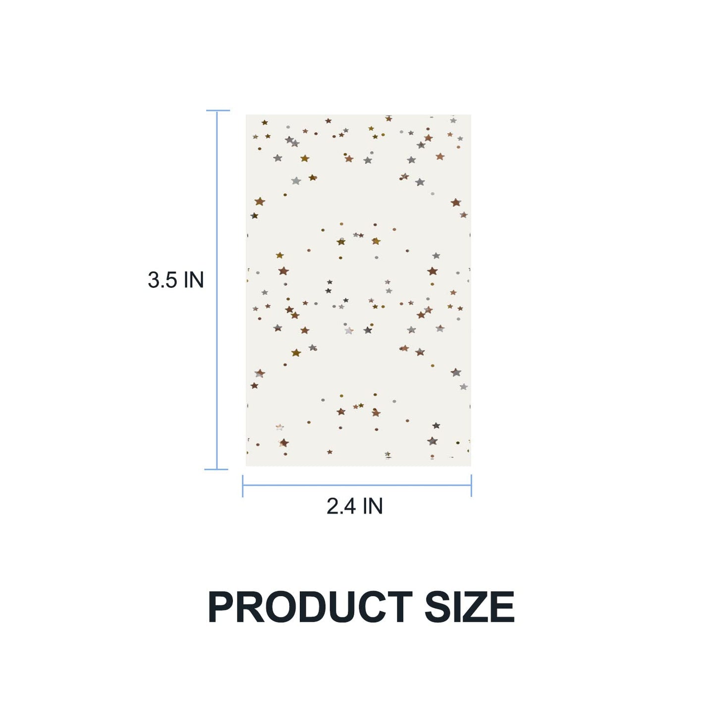 200 Card Protective Sleeves, 2.4 X3.5 , Clear Front/Holographic Back, Pvc-Free, Size Fits Most Trading Cards, Collect Your C