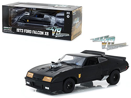 Greenlight 1/18 Diecast Model - 1973 Ford Falcon XB "Last of the V8 Interceptors", Black, Limited Edition, Model SG_B0774BMLF1_US