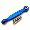 Aluminum Servo Steering Linkage Tie Rod 46Mm For Traxxas 1/5 Xmaxx 7747 1/10 Maxx Maxx Slash 8947 Blue
